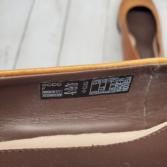 ECCO Women's Wedge Heels Brown Size 8-8.5 - Picture 8 of 10